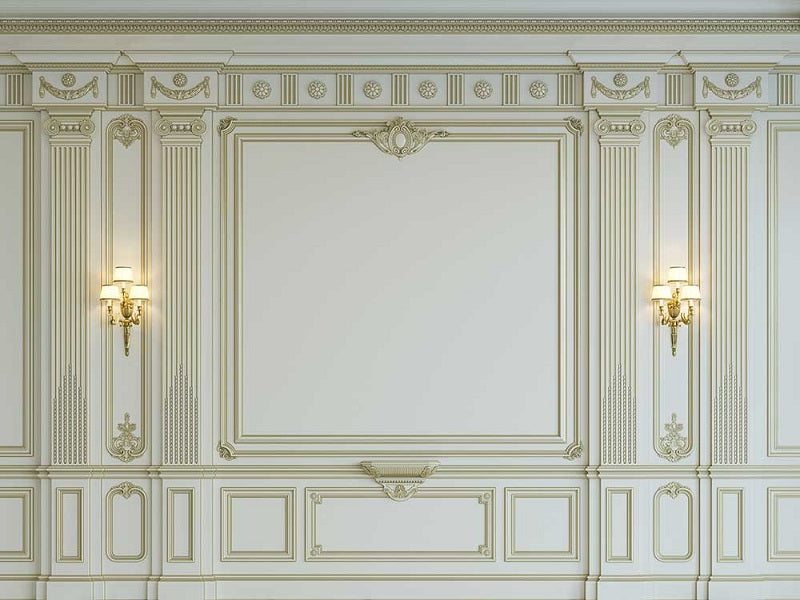 Fox Royal Wall Lights Door Vinyl Photoshoot Backdrop - Foxbackdrop