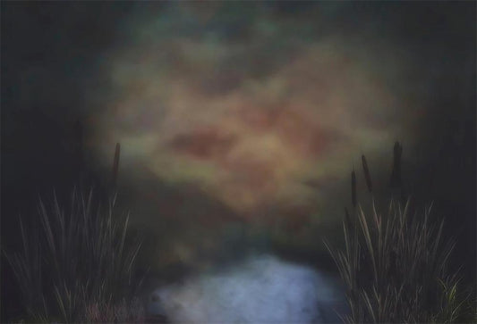 Fox Dark Gray Abstract Grass Vinyl Backdrop for Photography