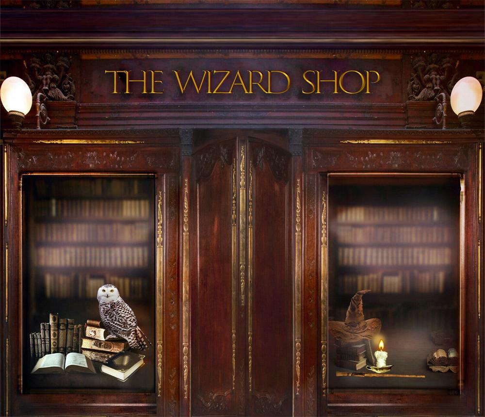 Fox Halloween The Wizaro Shop Vinyl Backdrop