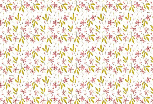 Fox Small Grass Flower Vinyl Photo Backdrop