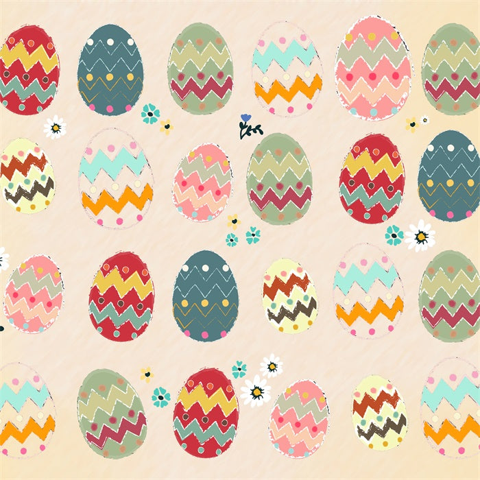 Fox Easter Egg Hunt Vinyl Photography Backdrop