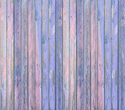 Fox Floor Colorful Mottled Wood Vinyl Photography Backdrop