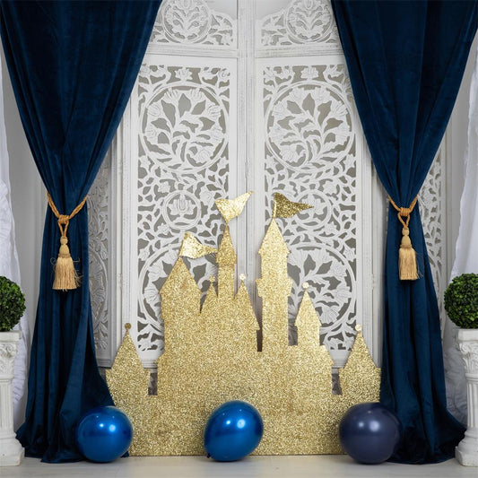 Fox Birthday Girl Castle Vinyl Backdrop Designed By Blanca Perez