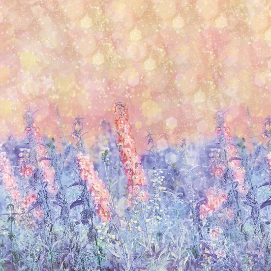 Fox Spring Lavender Bokeh Photography Vinyl Backdrop