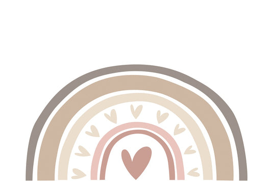 Fox Valentine's Day Boho Rainbow Mother's Day Vinyl Backdrop