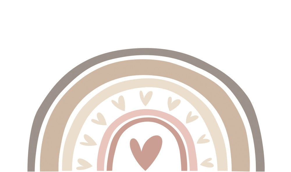 Fox Valentine's Day Boho Rainbow Mother's Day Vinyl Backdrop