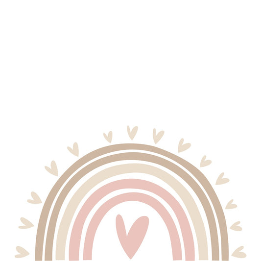 Fox Valentine's Day Boho Rainbow Mother's Day Vinyl Backdrop