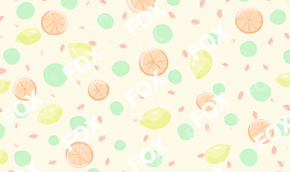 Fox Sweet Lemon Vinyl Photography Backdrop