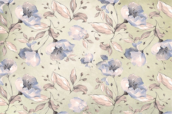 Fox Iris Flower Photo Vinyl/Fabric Photography Backdrop
