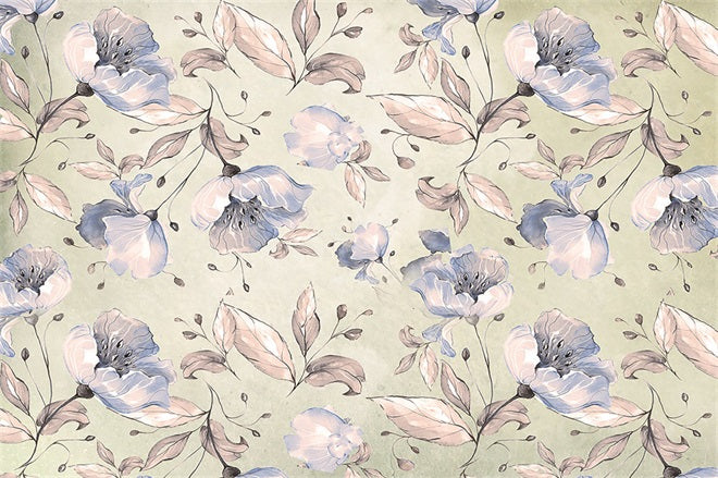 Fox Iris Flower Photo Vinyl/Fabric Photography Backdrop