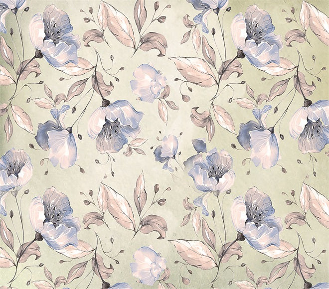 Fox Iris Flower Photo Vinyl/Fabric Photography Backdrop