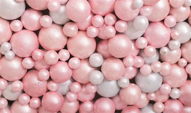 Fox Pink and White Balloon Wall Birthday Vinyl Photography Backdrop