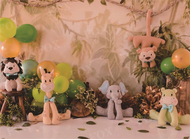 Fox Fondo Smash Cake Wild Animals Photography Vinyl Backdrop