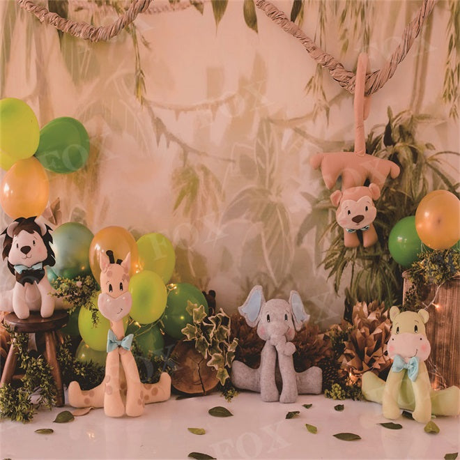 Fox Fondo Smash Cake Wild Animals Photography Vinyl Backdrop