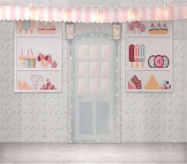 Fox Newborn Candy Door Cake Smash Vinyl Photography Backdrop