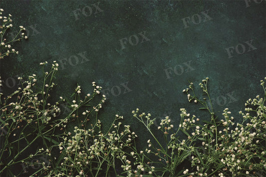 Fox Dad Father's Day White Fresh Bloom Twigs Spring Vinyl Backdrop
