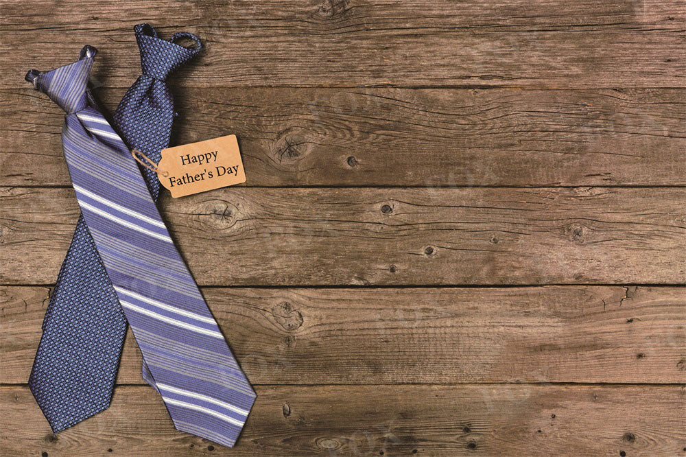 Fox Dad Father's Day Tie Vinyl Photography Backdrop