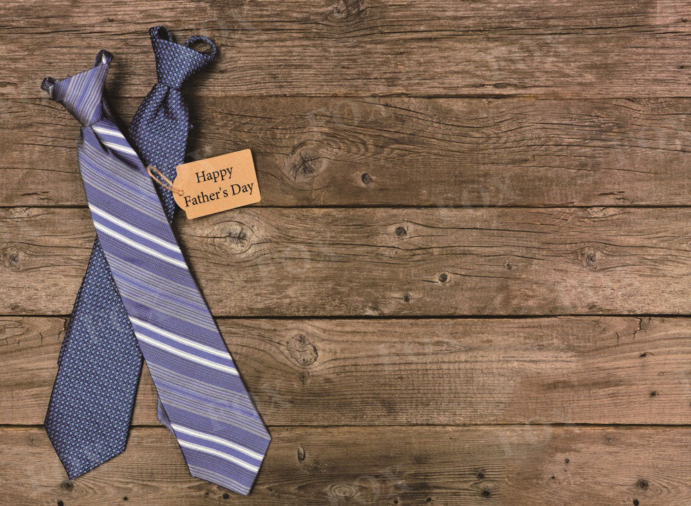 Fox Dad Father's Day Tie Vinyl Photography Backdrop