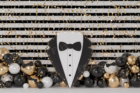 Fox Tie Father's Day Birthday Vinyl Photography Backdrop