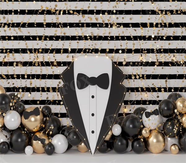 Fox Tie Father's Day Birthday Vinyl Photography Backdrop