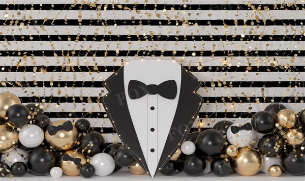 Fox Tie Father's Day Birthday Vinyl Photography Backdrop