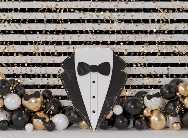 Fox Tie Father's Day Birthday Vinyl Photography Backdrop