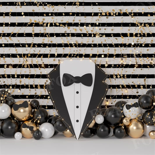 Fox Tie Father's Day Birthday Vinyl Photography Backdrop