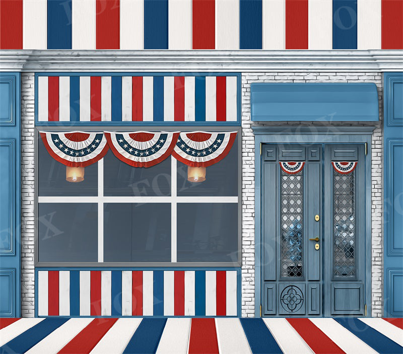 Fox 4th of July Shop Vinyl Photography Backdrop Designed by JT photography