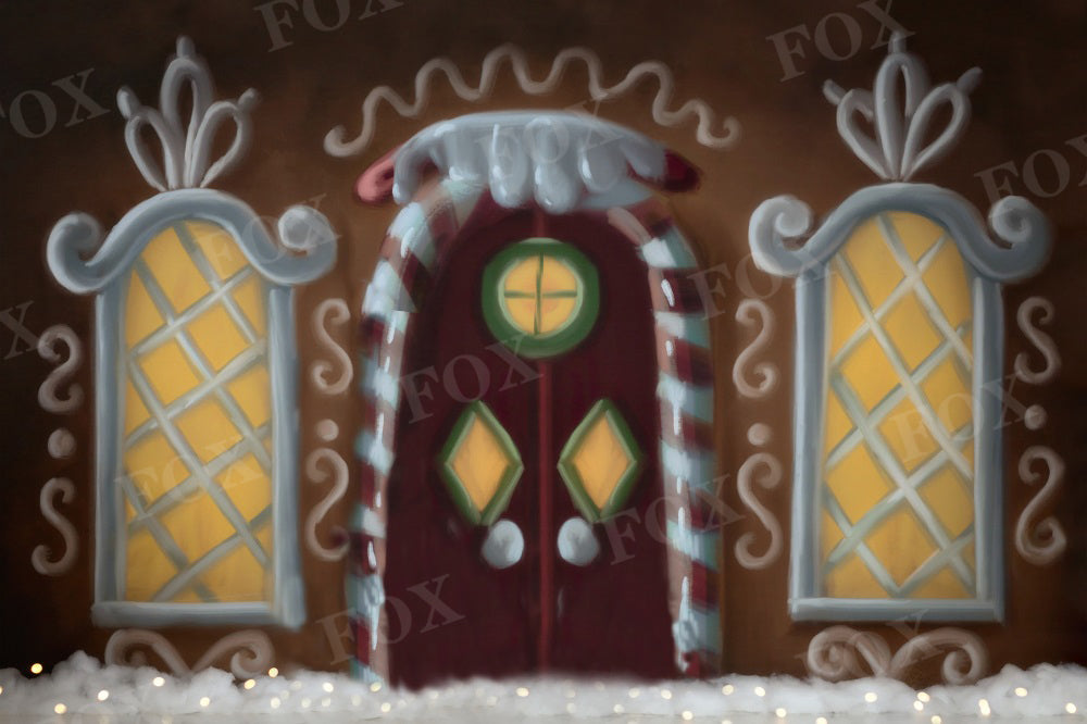 Fox Rolled Cartoon Door Vinyl Halloween Backdrop