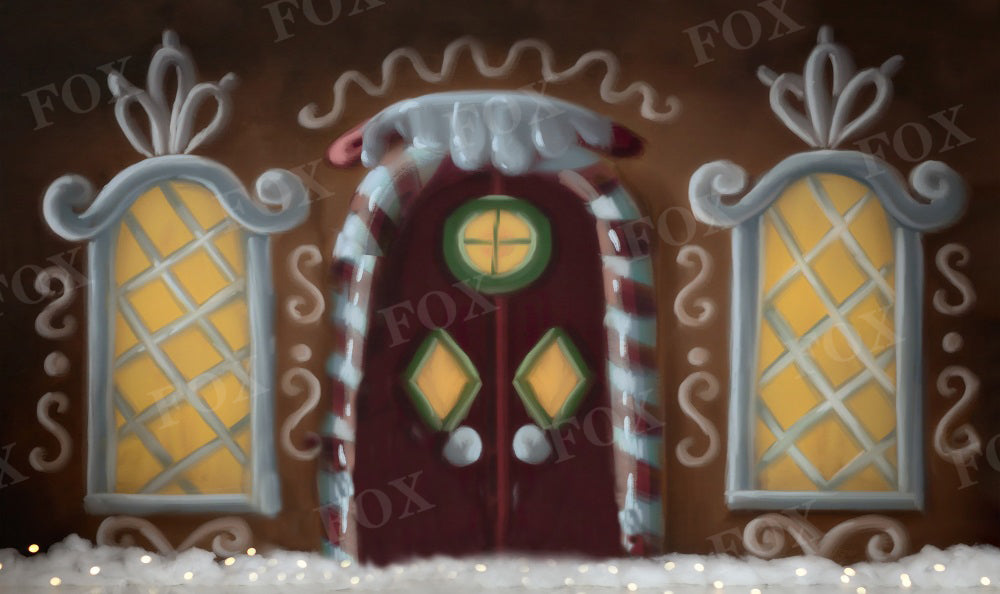 Fox Rolled Cartoon Door Vinyl Halloween Backdrop