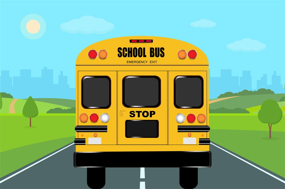 Fox School Bus Shop Photography Vinyl/Fabric Designed by JT