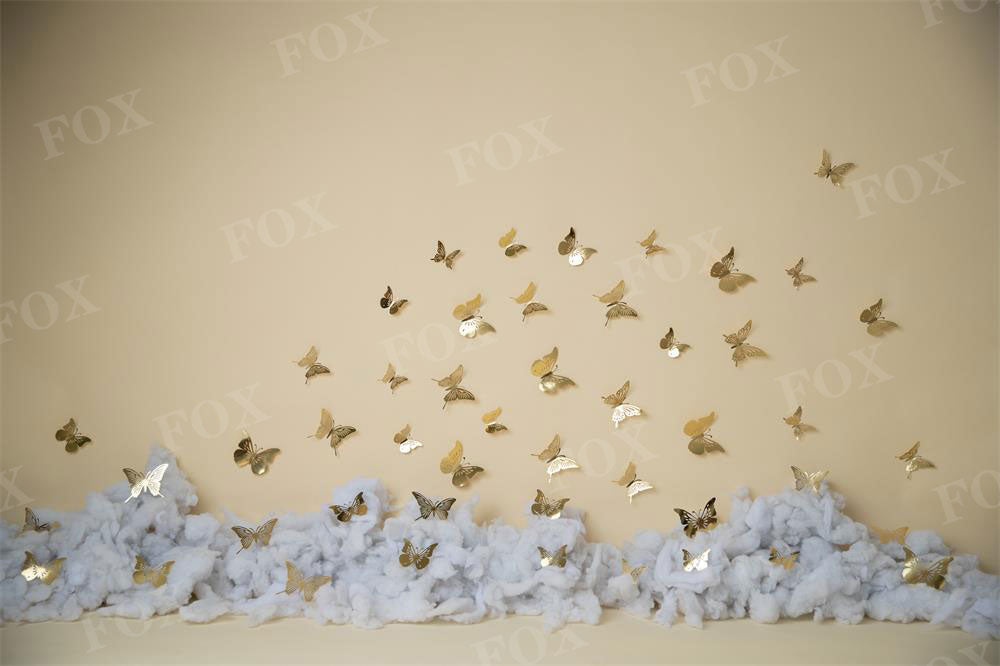 Fox Butterfly Wall Birthday Vinyl Backdrop Designed By Blanca Perez