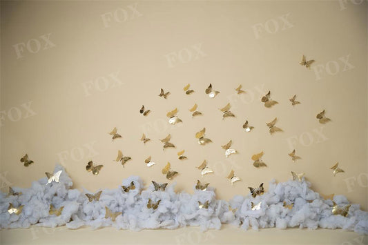 Fox Butterfly Wall Birthday Vinyl Backdrop Designed By Blanca Perez
