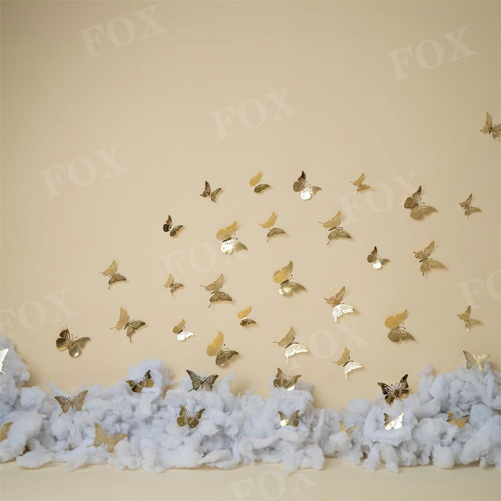 Fox Butterfly Wall Birthday Vinyl Backdrop Designed By Blanca Perez