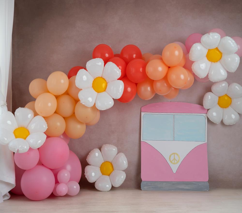 Fox Flower Balloons Cakesmash Vinyl Backdrop Designed By Blanca Perez