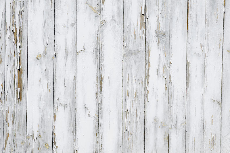 Fox White Old Wooden Vinyl Backdrop