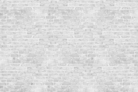 Fox White Brick Wall Light Grey Wall Vinyl Portrait Backdrop Designed by JT photography