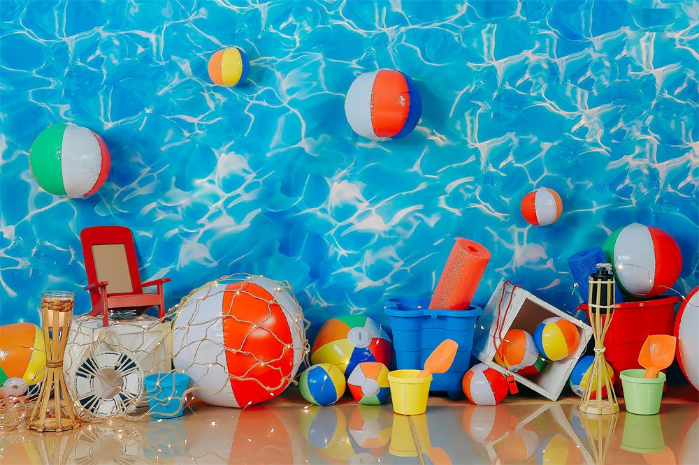 Fox Summer Beach Bum 2022 Vinyl Backdrop Designed by Kayla Miller