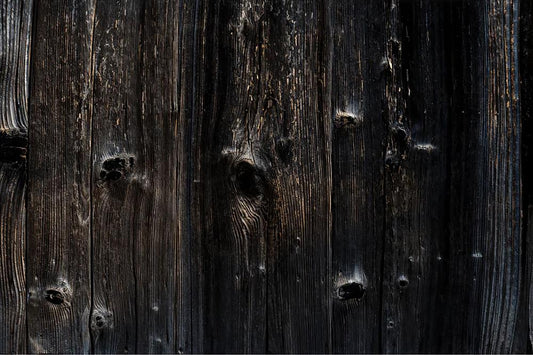 Fox Black Textured Wood Vinyl Backdrop