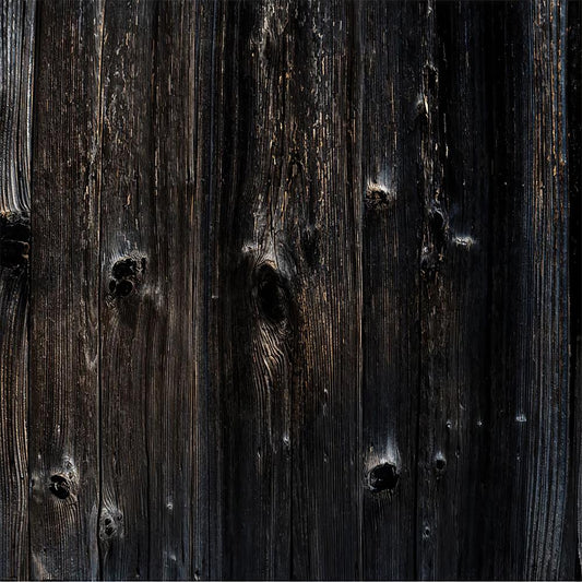 Fox Black Textured Wood Vinyl Backdrop