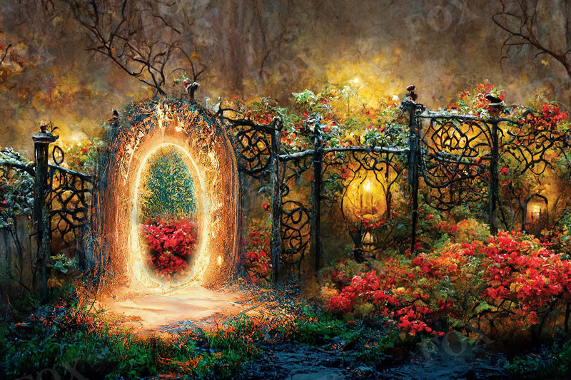 Fox Dream Forest Spring Photography Vinyl Backdrops