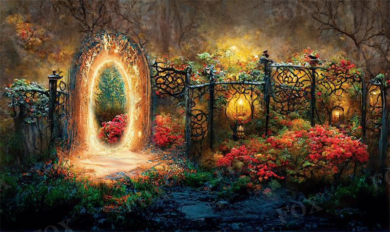 Fox Dream Forest Spring Photography Vinyl Backdrops
