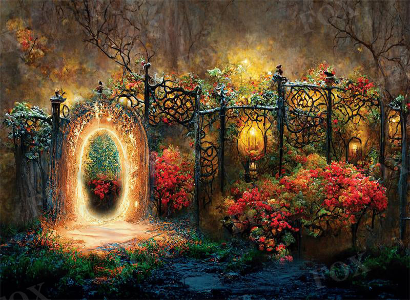 Fox Dream Forest Spring Photography Vinyl Backdrops
