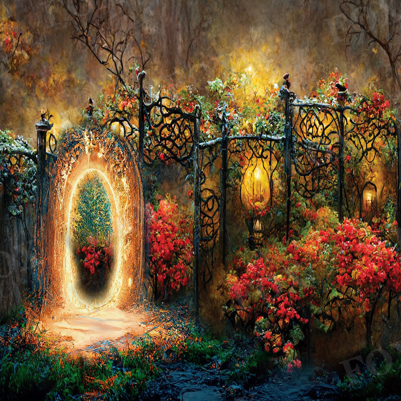 Fox Dream Forest Spring Photography Vinyl Backdrops