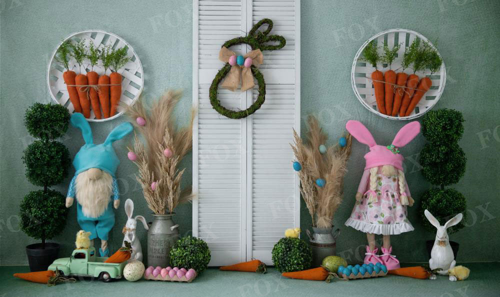 Fox Easter Children Vinyl Backdrop Designed by Blanca Perez