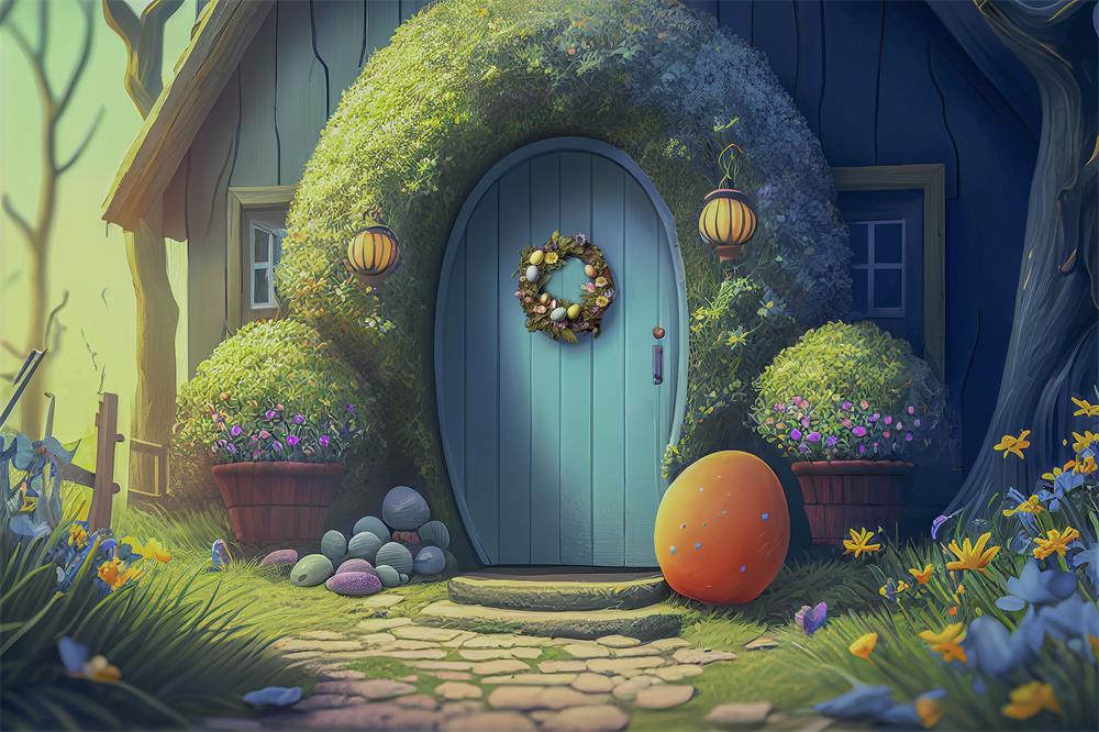 Fox Easter The World of Forest Magic Vinyl/Fabric Backdrop Designed by Blanca Perez