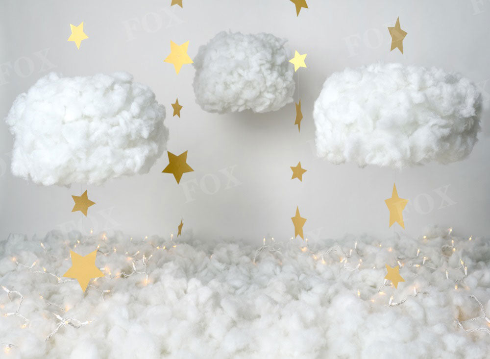 Fox Cloud Sky Vinyl Backdrop Designed by Claudia Uribe