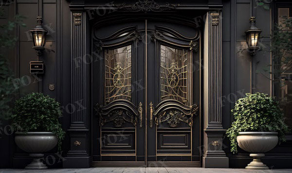 Fox Vintage Doors and Windows Fabric/Vinyl Photography Backdrop Designed By Blanca Perez