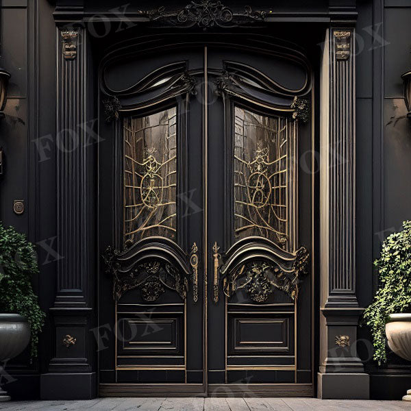 Fox Vintage Doors and Windows Fabric/Vinyl Photography Backdrop Designed By Blanca Perez