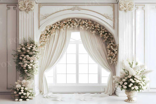 Fox Spring Wedding Garden Photography Vinyl Backdrop
